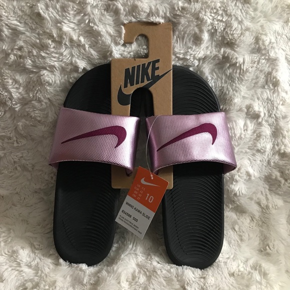 Nike Kawa Slide Pink Plum Dust Sandals - Picture 1 of 6